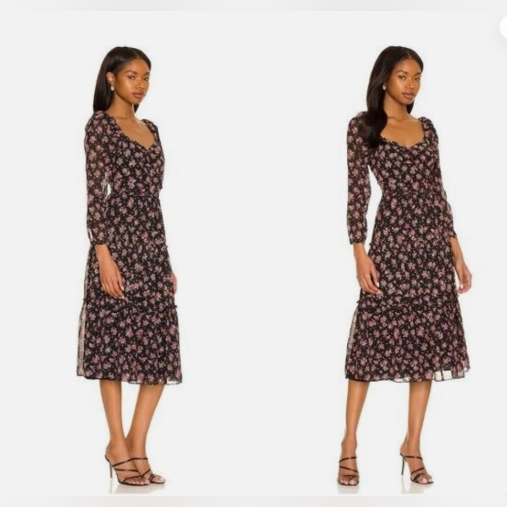1. State Floral Midi Dress